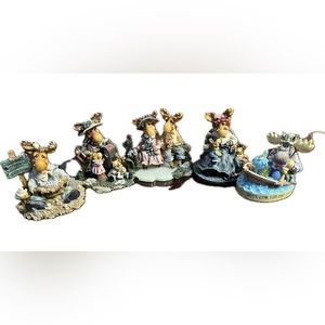 Vintage Mooseberry Farms moose characters 1996 Moose Creek Crossing 1995